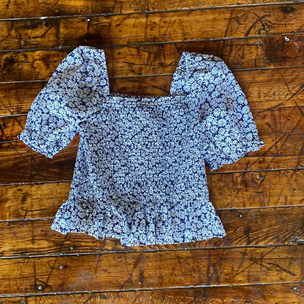Super cute flower print blouse from J.crew!